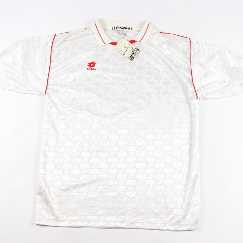 90s New Lotto Mens XL Spell Out Soccer Jersey